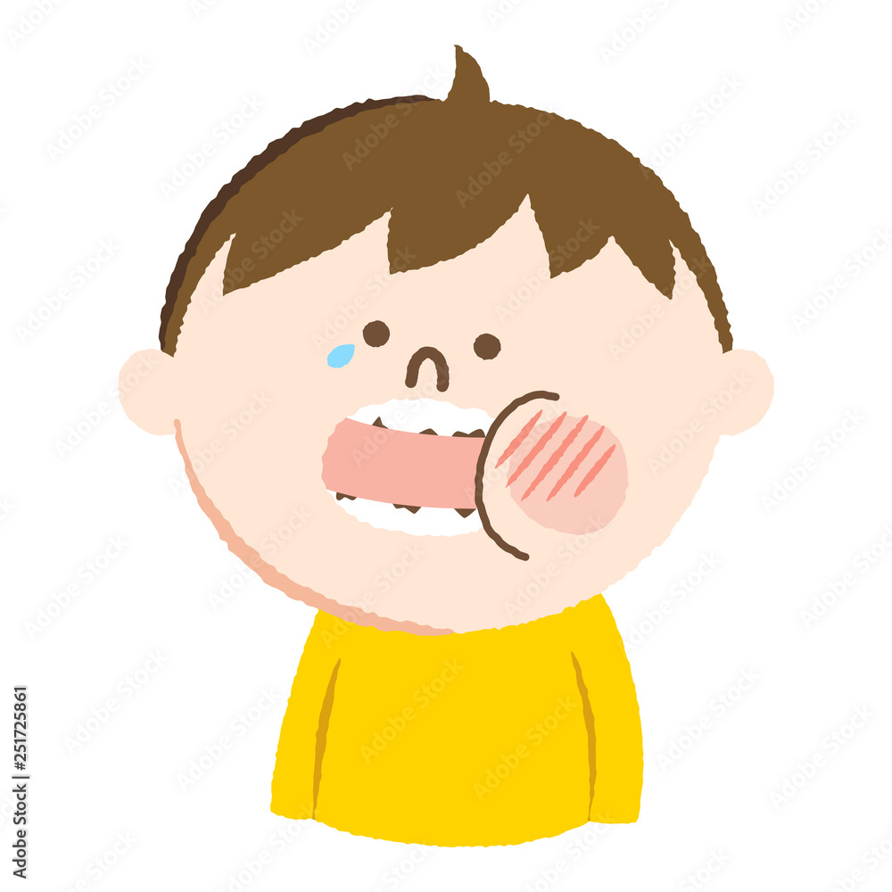 手書き風のイラスト 虫歯が痛くて泣いている男の子 Vector De Stock Adobe Stock 手書き風のイラスト 虫歯が痛くて泣いている男の子 Vector De Stock Adobe Stock