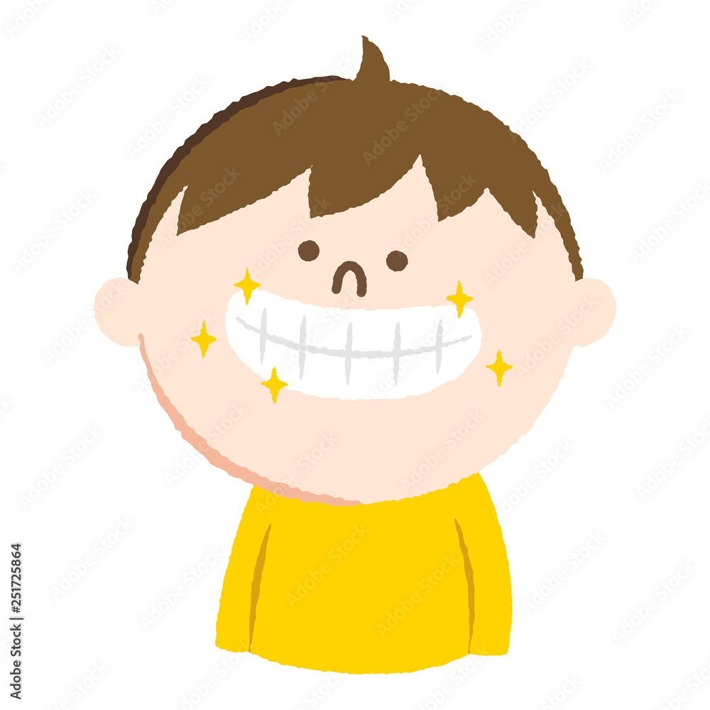 手書き風のイラスト 歯並びがキレイな男の子 Stock Vector Adobe Stock 手書き風のイラスト 歯並びがキレイな男の子 Stock Vector Adobe Stock