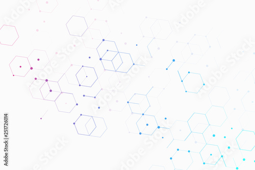 Abstract molecules design. Molecular structure and communication. Background with connecting dots and lines. Graphic concept for your design