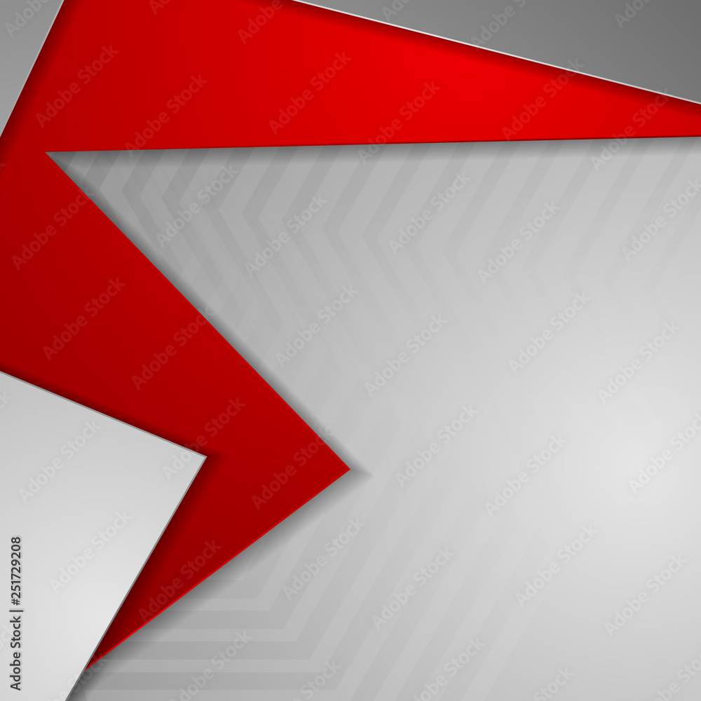 Abstract red grey geometric corporate background Abstract red grey geometric corporate background
