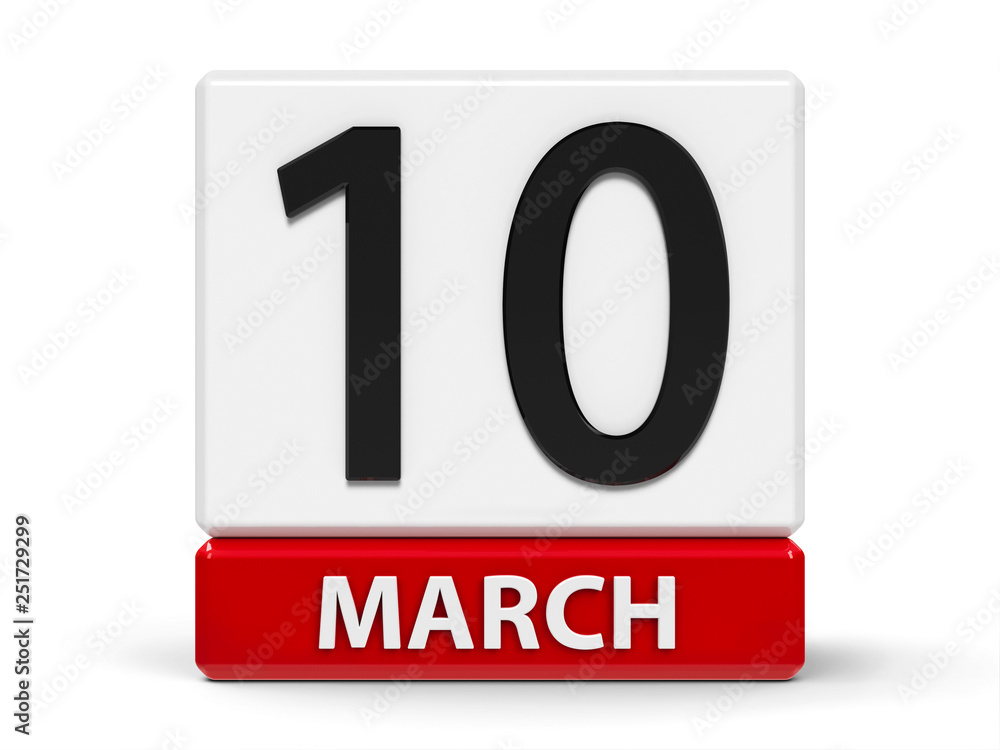Cubes calendar 10th March Cubes calendar 10th March