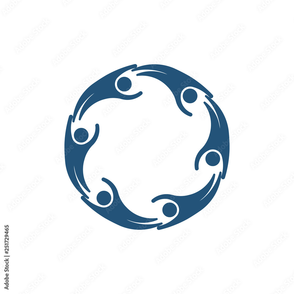 Relationship of six People Logo - Vector Relationship of six People Logo - Vector