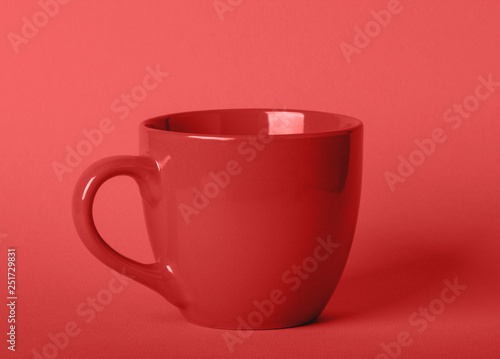 Living Coral trend color of the year 2019 mug cup background