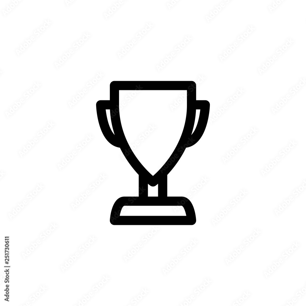 trophy outline vector icon trophy outline vector icon