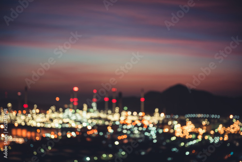 Abstract Blurred Lights Background  Night City.