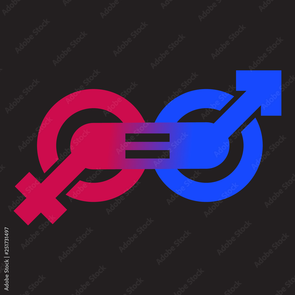 gender sign. gender equality between men and women vector illustration design. gender sign. gender equality between men and women vector illustration design.