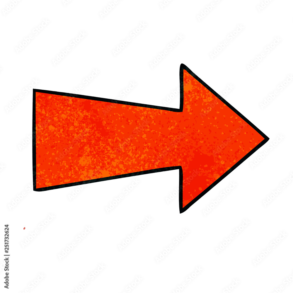 quirky hand drawn cartoon arrow quirky hand drawn cartoon arrow