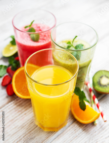 Healthy fruits smoothies