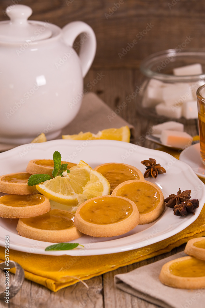Lemon tartlets. Lemon tartlets.