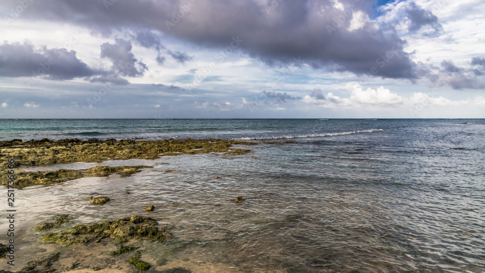 Shallow water on the coast of Cuba Shallow water on the coast of Cuba