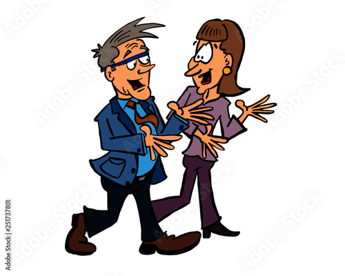 Walking meeting with senior manager