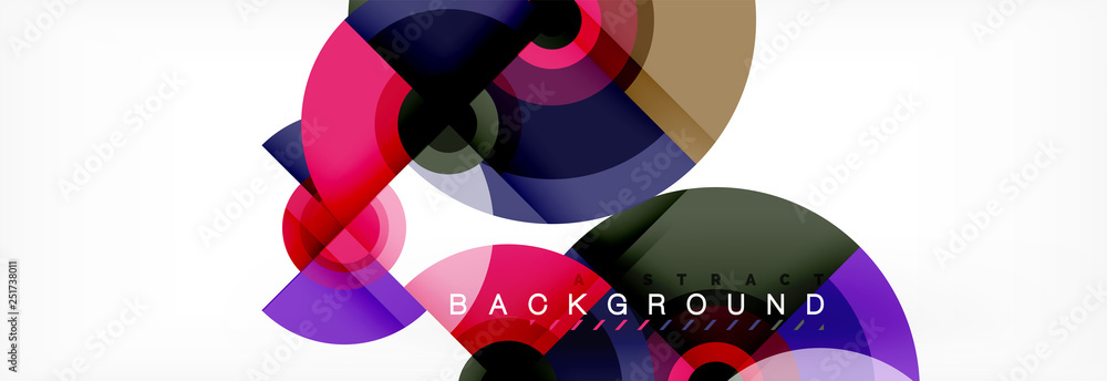 Round shapes vector abstract background. Trendy circle shapes composition vector Round shapes vector abstract background. Trendy circle shapes composition vector