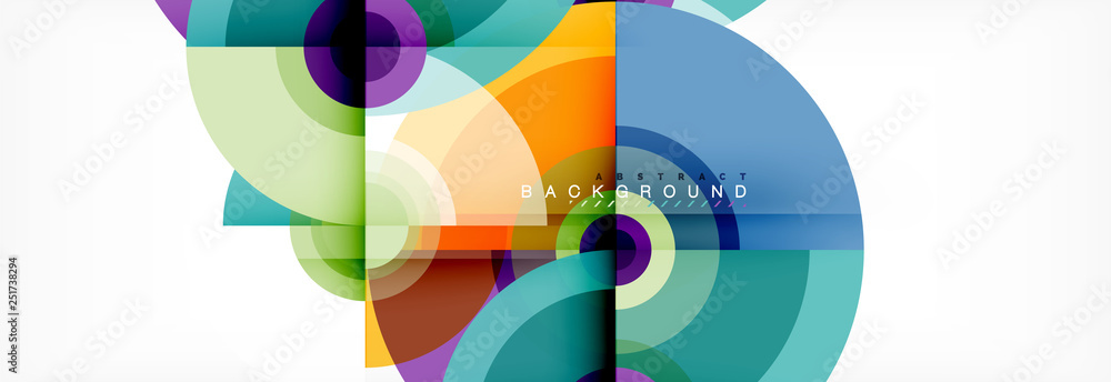 Modern circle background