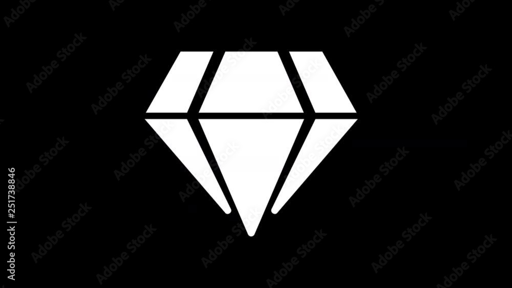 From the Glitch effect arises gem symbol. Then the TV turns off. Alpha channel Premultiplied - Matted with color black