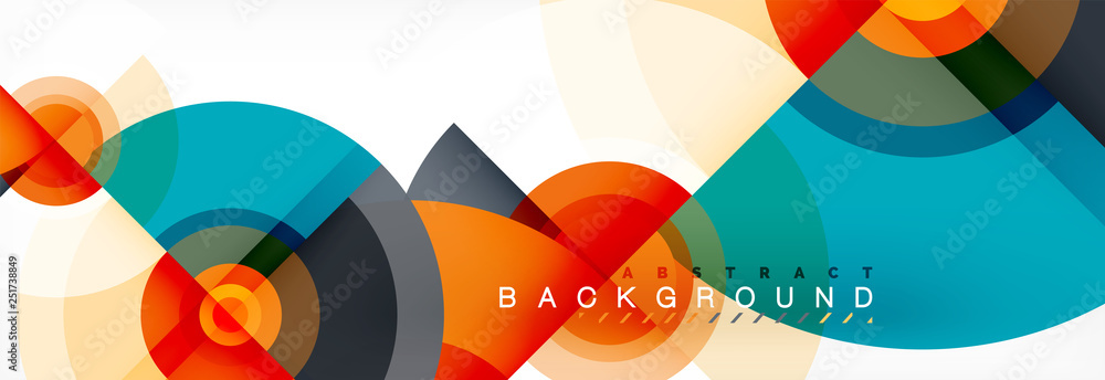Vector circle composition, geometric minimal design illustration Vector circle composition, geometric minimal design illustration