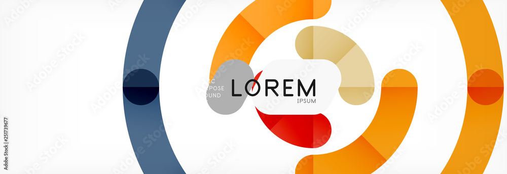 Linear design circle background Linear design circle background