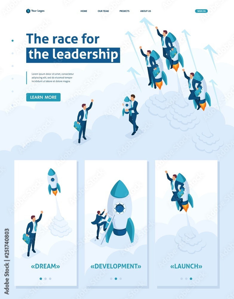 Isometric Race for Leadership, Competition