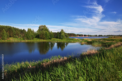 The monastery on lake Seliger Nilova Pustyn, Russia photo