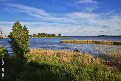 The monastery on lake Seliger Nilova Pustyn, Russia photo