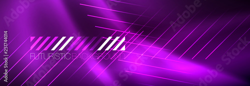 Shiny glowing lights neon color design background