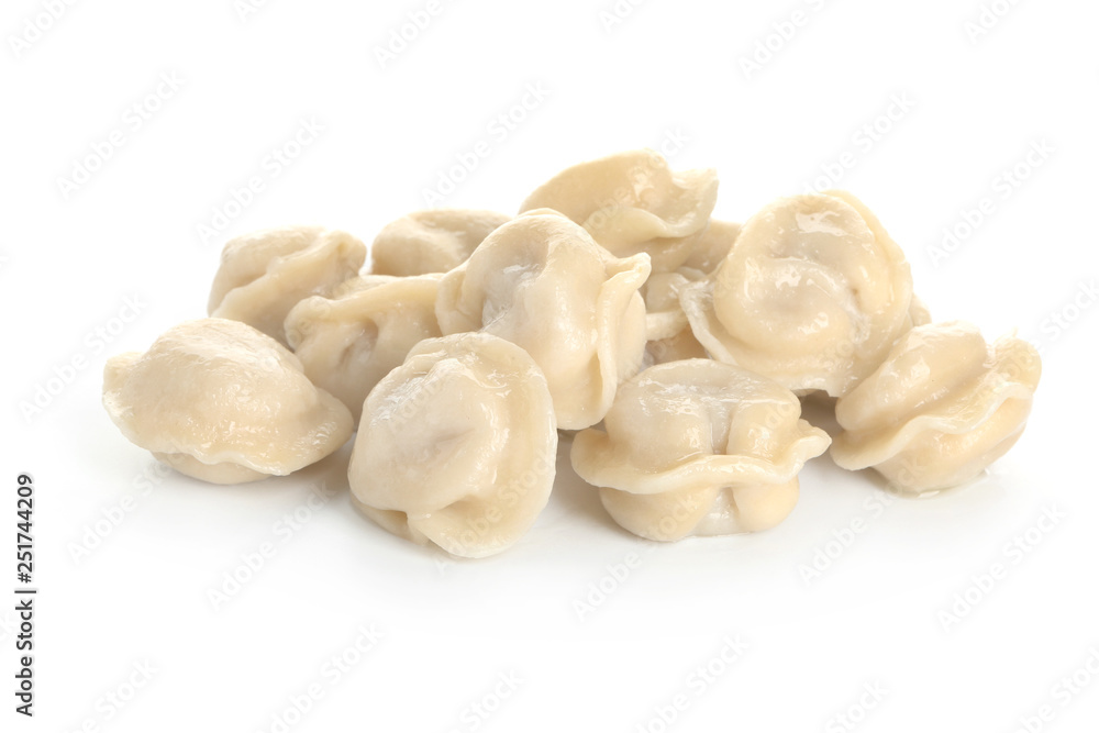 Fresh tasty dumplings on white background Fresh tasty dumplings on white background