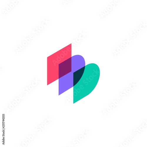 dd letter monogram logo vector in isometric and overlapping style