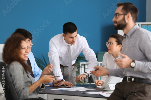Young people having busines...
