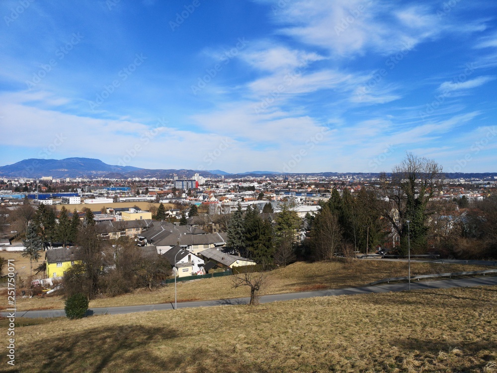 Graz Panorama von Süden aus gesehen