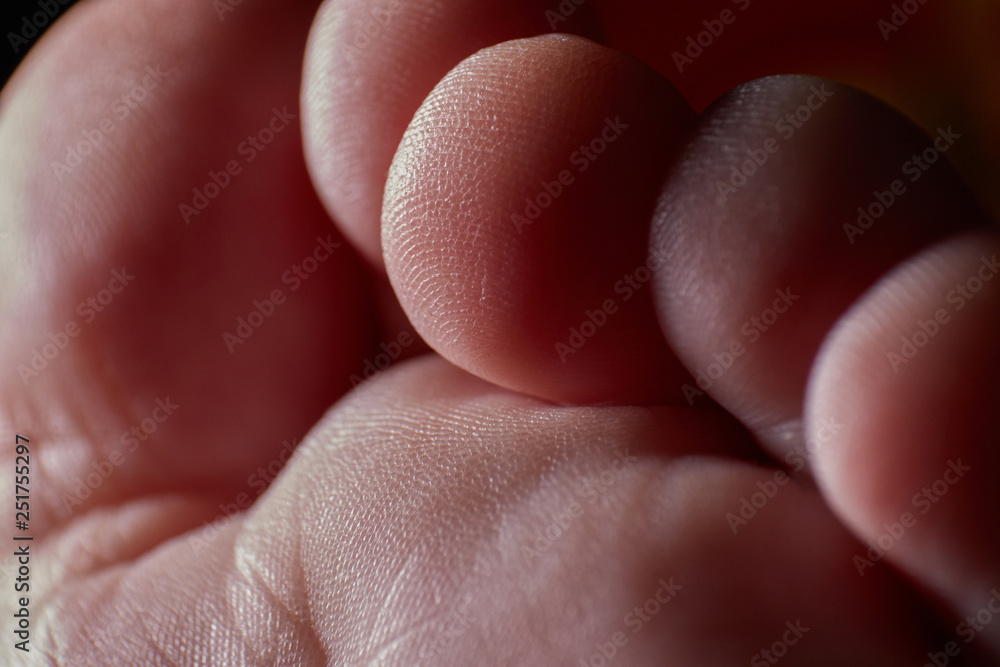 A baby feet close up A baby feet close up