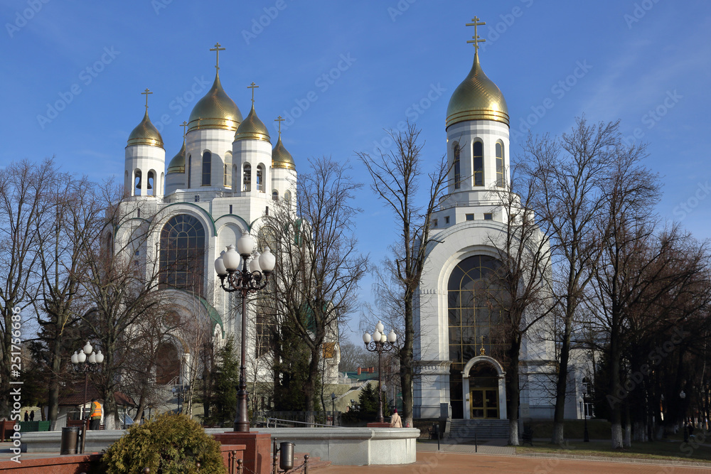Exterior of the Cathedral of Christ the Savior. Architect - Oleg Kopylov. Kaliningrad, Russia