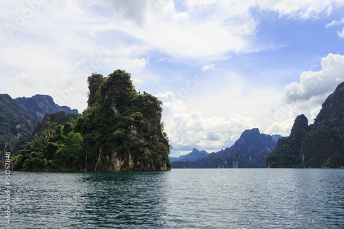  a mountain lake in thailand