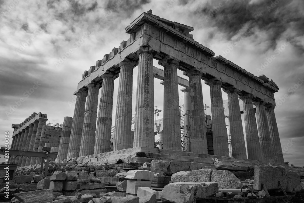 Obraz premium Parthenon - the temple of goddess Athena on Acropolis hill