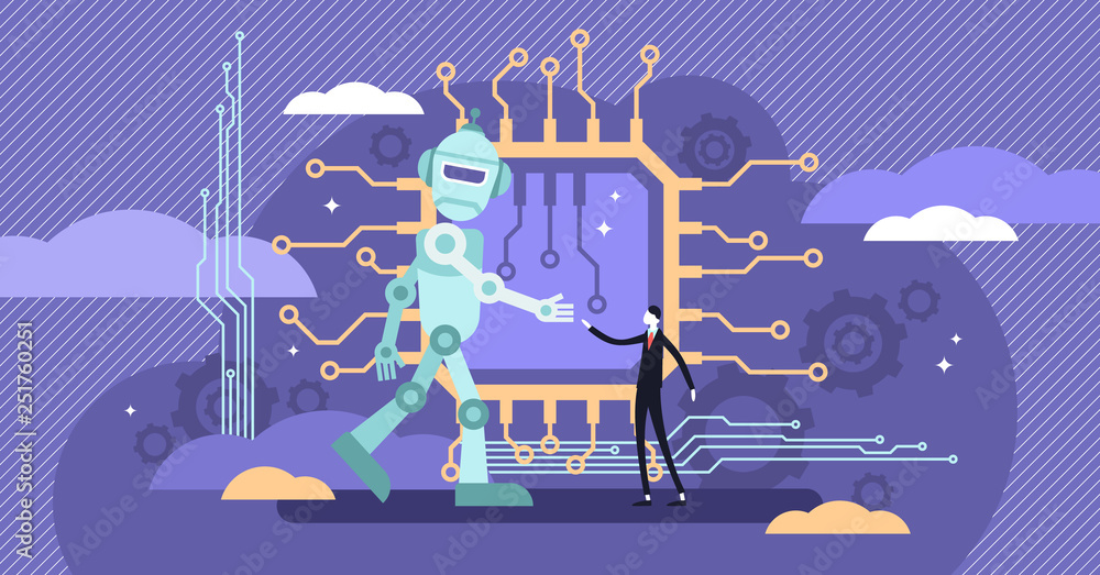 Fotografija AI ethics vector illustration