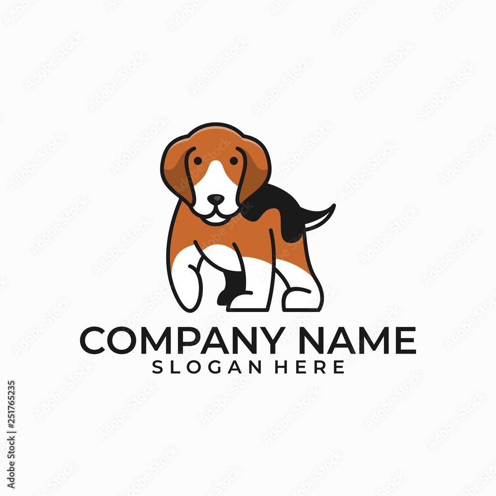 Abstract Dogs Idea illustration vector template Abstract Dogs Idea illustration vector template