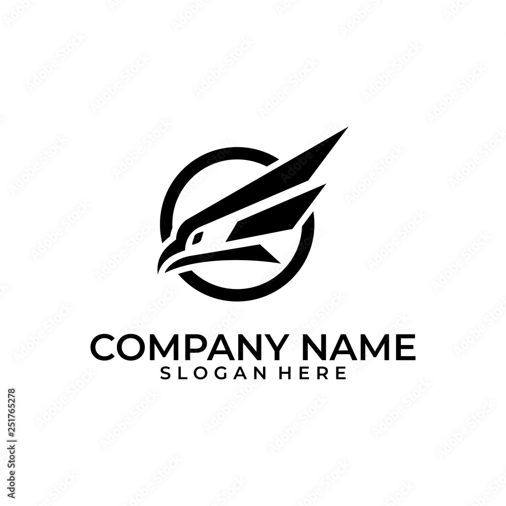 Abstract Head Eagle illustration vector template Abstract Head Eagle illustration vector template