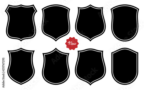Badge Shape Vector Template Set