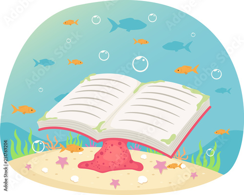 Under Water Book Illustration