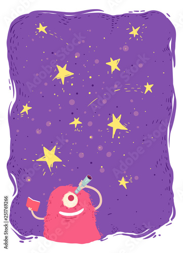 Cute Monster Star Telescope...