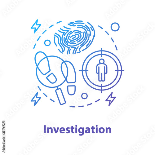 Investigation concept icon