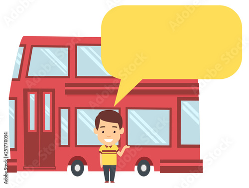 Man Double Decker Bus Illus...
