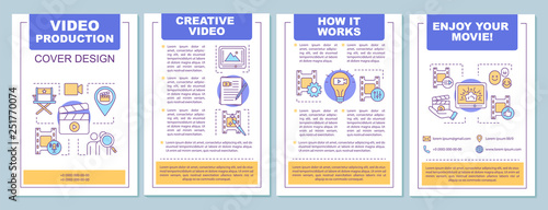 Film industry brochure template layout