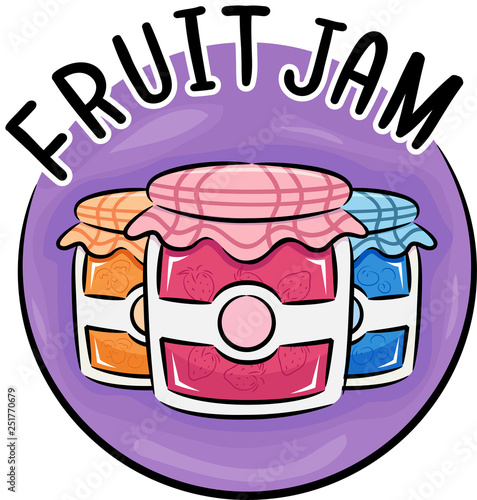 Icon Fruit Jam Illustration