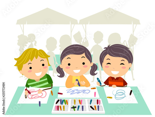 Stickman Kids Farmers Marke...