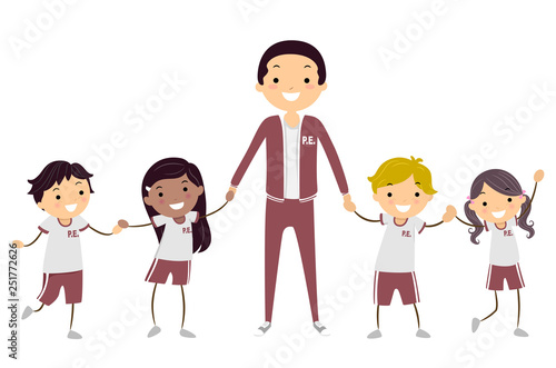 Stickman Kids Teacher Unifo...