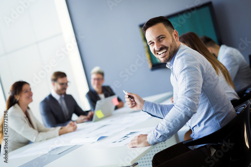 Business colleagues in conference room