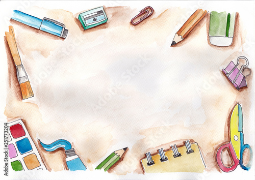 illustrated Stationery Background