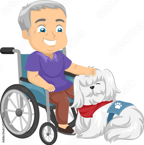 Senior Man Wheelchair Servi...