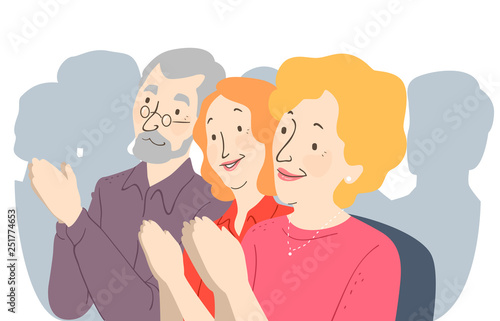 Seniors Citizen Convention Illustration