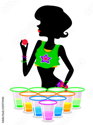 Girl Glowing In The Dark Be...