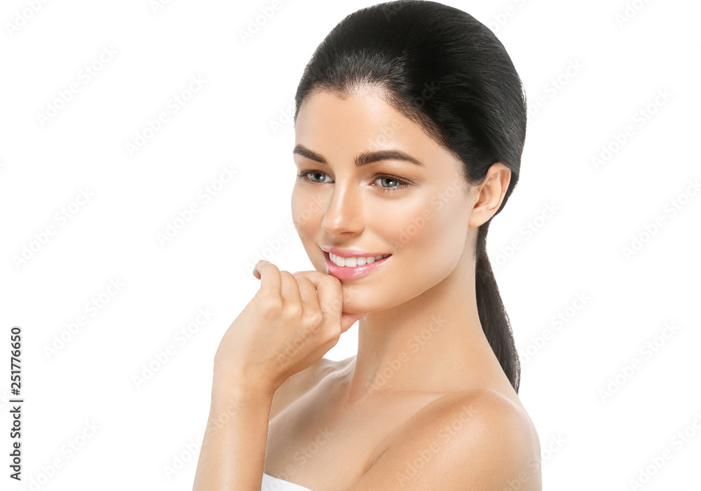 Healthy skin woman beauty female natural makeup pure skin portrait Healthy skin woman beauty female natural makeup pure skin portrait